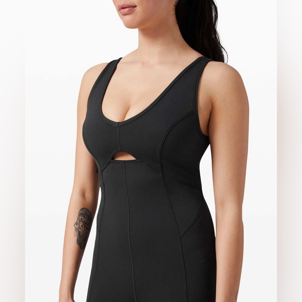Lululemon Athletica Nulu Get Centered Onesie Jumper Romper in Black, 10 - Picture 4 of 10